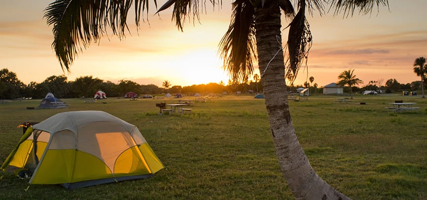 Fish and Boat on One of Florida’s Many Lakefront Campgrounds