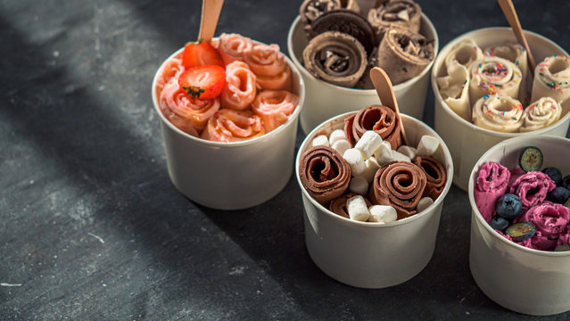 Beat the Heat: Refreshing Summertime Treats with Rolled Ice Cream
